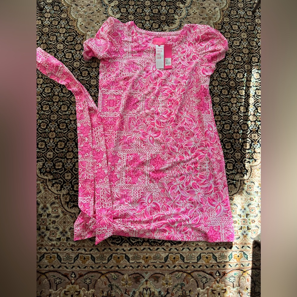 Lilly Pulitzer Harriet Mini Dress Pinata Pink New Blooms On The Block XL NWT
